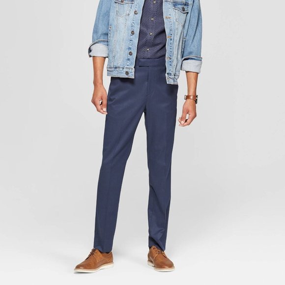 men's skinny fit suit pants